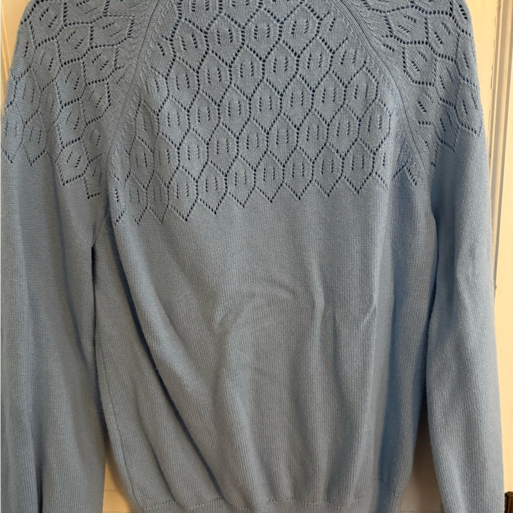 Boden Light Blue Knit Pullover Sweater